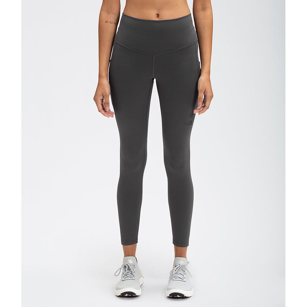 The North Face Leggings Womens Australia - The North Face Motivation High-Rise 7/8 Pocket Grey Flash